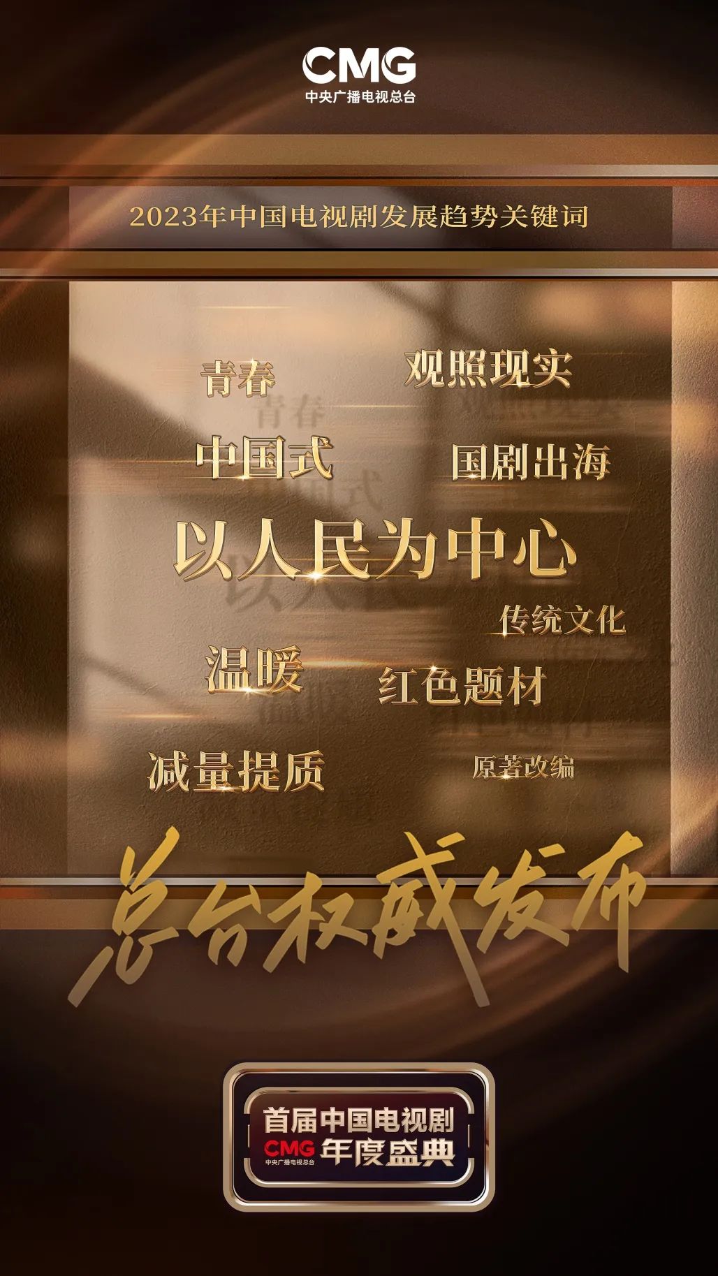 CMG首屆中國電視劇年度盛典：以精品凝聚中國電視人情懷群像